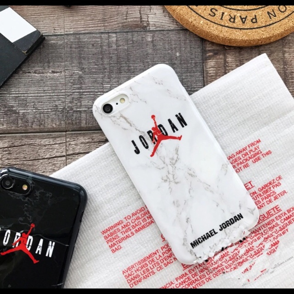 New Air Jordan logo white iPhone case cover